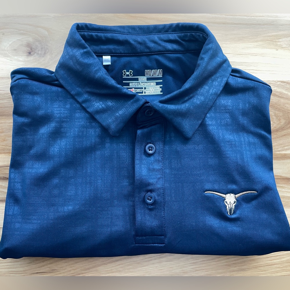 Men’s Under Armour Medium M Polo Shirt Bulls Bay Golf Club Course Charleston